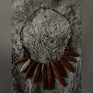 Vintage wood necklace
